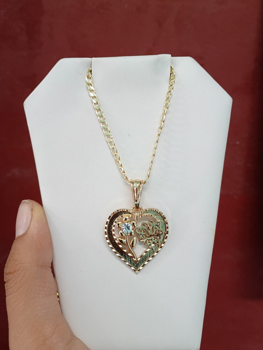 Heart Flower Necklace